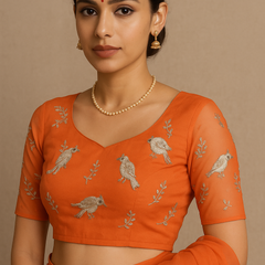 Mayur Tej – Handcrafted Chiffon Radiance
