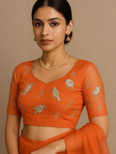 Mayur Tej – Handcrafted Chiffon Radiance