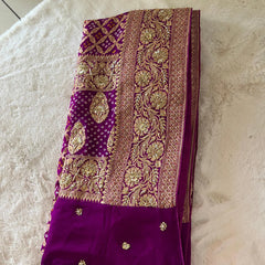 Shaadi Shringaar || Odhna || Dark Magenta Purple