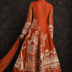 Rasrainaa Heritage Palace Anarkali Suit Set | Designer Printed Ethnic Wear | Multiple Colours