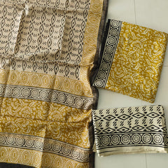 “Riwaayat – Hand Block Printed Cotton Suit Dress Material”