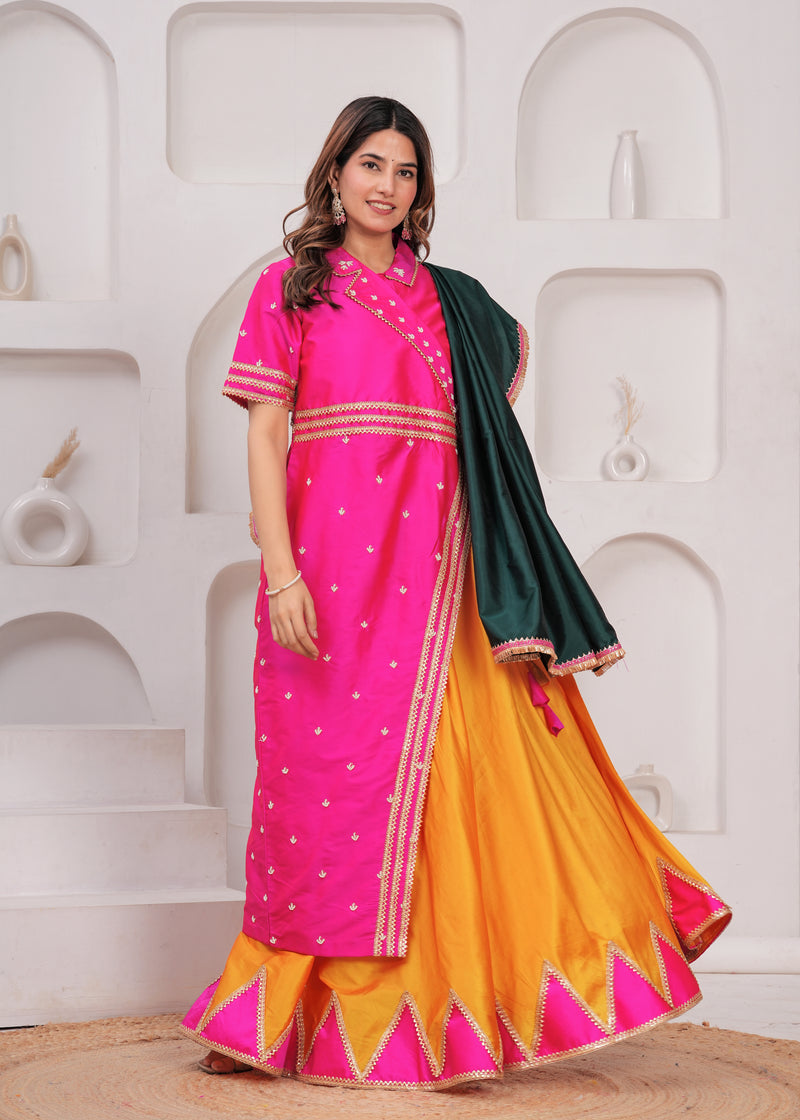Sunehri-Multicolour lehanga set