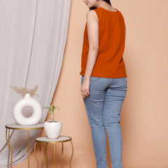 Rustic Ember Top - Cotton top