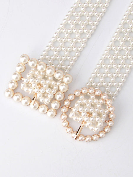 Pearl Bloom Statement Belt