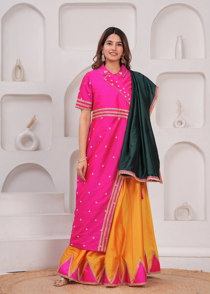 Sunehri-Multicolour lehanga set