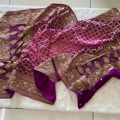Shaadi Shringaar || Odhna || Dark Magenta Purple