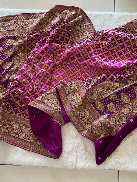 Shaadi Shringaar || Odhna || Dark Magenta Purple