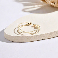 ✨ Minimalist Criss-Cross Toe Ring for Women | Adjustable Beach Style Toe Ring | Gold/Silver Finish