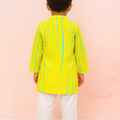 Hari Pankh – Tie-Dye Mirror Work Kurta Set