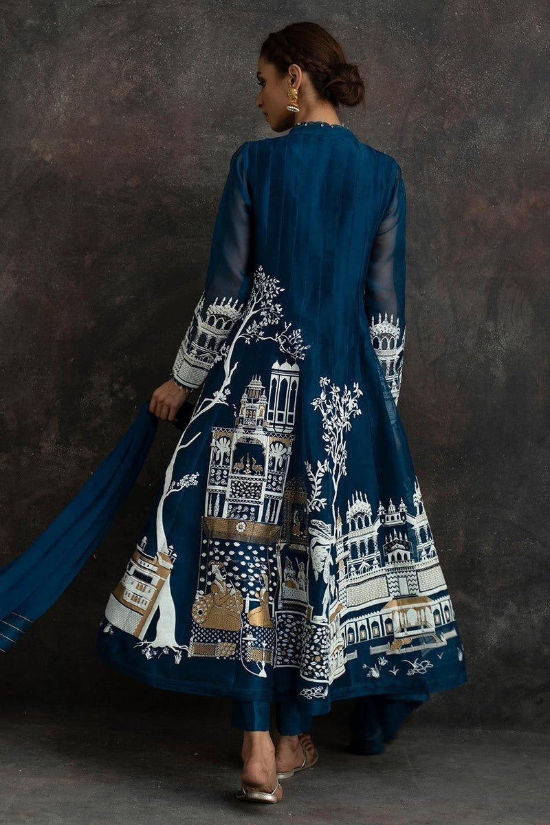Rasrainaa Heritage Palace Anarkali Suit Set | Designer Printed Ethnic Wear | Multiple Colours