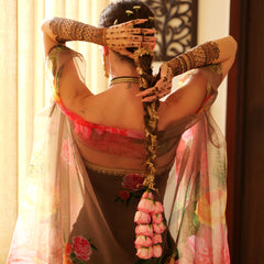 Noir Mehendi Muse – Velvet & Organza Set