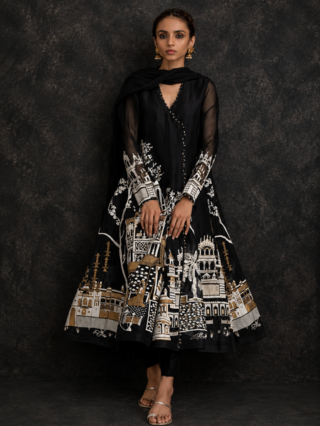 Rasrainaa Heritage Palace Anarkali Suit Set | Designer Printed Ethnic Wear | Multiple Colours