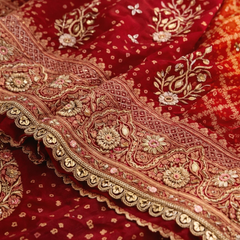 Gharchola Grandeur – Rai Bandhej Zardozi Dupatta