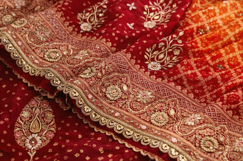 Gharchola Grandeur – Rai Bandhej Zardozi Dupatta