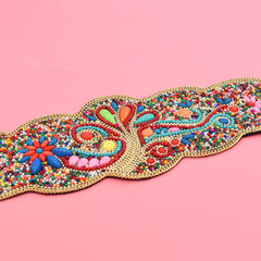 Rangrez Peacock – Multicolour Embellished Statement Waist Belt