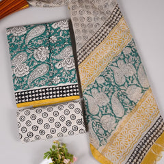 “Riwaayat – Hand Block Printed Cotton Suit Dress Material”
