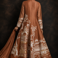 Rasrainaa Heritage Palace Anarkali Suit Set | Designer Printed Ethnic Wear | Multiple Colours