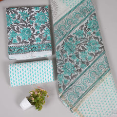 “Riwaayat – Hand Block Printed Cotton Suit Dress Material”