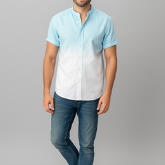Skyline Hues – Ombré Cotton Shirt