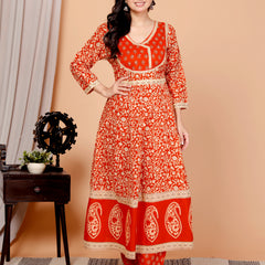 Simran-Printe kurta set with pant and dupatta