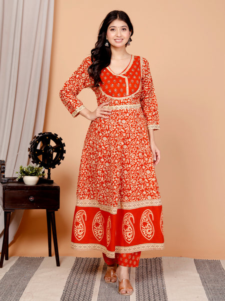 Simran-Printe kurta set with pant and dupatta