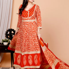 Simran-Printe kurta set with pant and dupatta