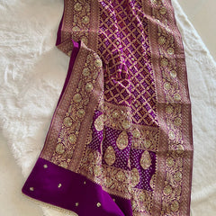 Shaadi Shringaar || Odhna || Dark Magenta Purple