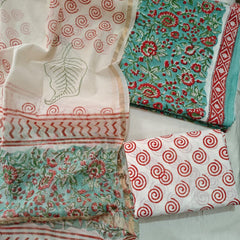 “Riwaayat – Hand Block Printed Cotton Suit Dress Material”