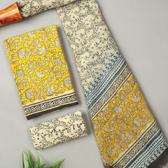 “Riwaayat – Hand Block Printed Cotton Suit Dress Material”