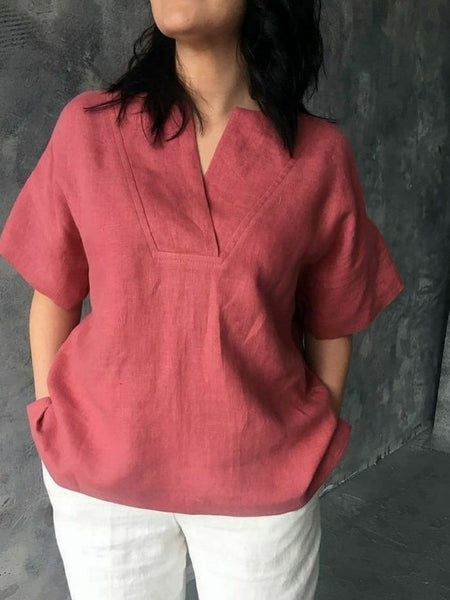 Blush Breeze Cotton Top