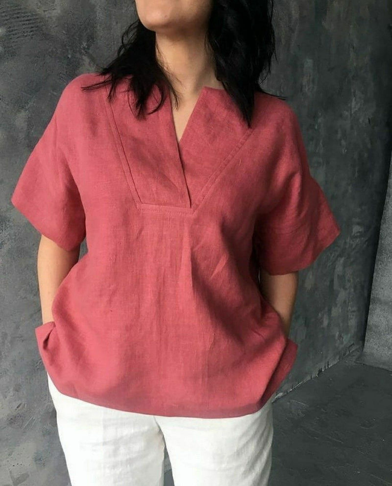 Blush Breeze Cotton Top